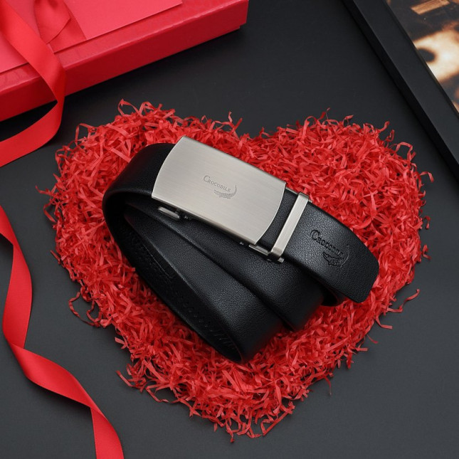 Classic Black Crocodile Leather Belt CC4DE3693J01